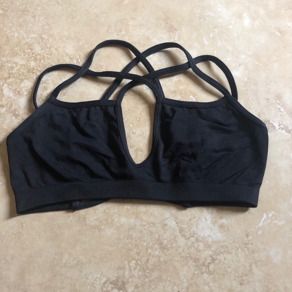 Cross cross front and back sporty bralette